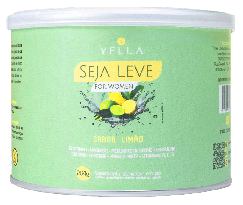 Pote verde do Seja Leve, sabor limão
